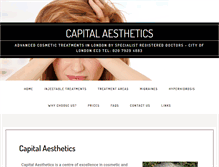 Tablet Screenshot of capital-aesthetics.com